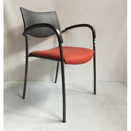 Kusch Co vergaderstoel oranje/zwart Kusch Co vergaderstoel oranje/zwart