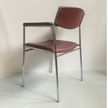 Vandersluis wachtkamerstoel rood leder Vandersluis wachtkamerstoel rood leder