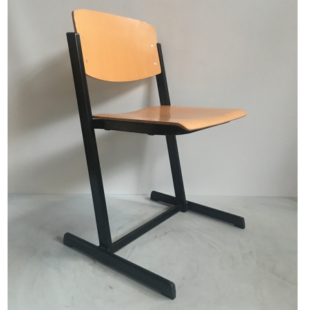Eromes schoolstoel hout/zwart Eromes schoolstoel hout/zwart