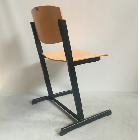Eromes schoolstoel hout/zwart Eromes schoolstoel hout/zwart