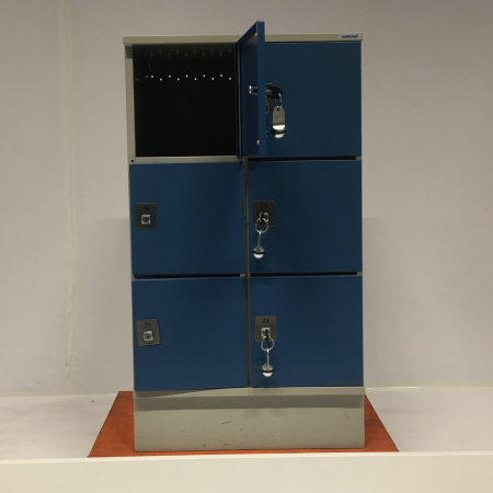 Oostwoud lockerkast grijs/blauw Oostwoud lockerkast grijs/blauw