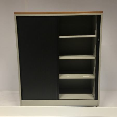 Ahrend roldeurkast grijs/zwart Ahrend roldeurkast grijs/zwart