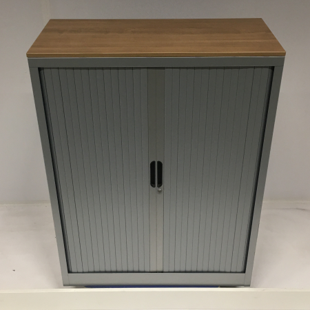 Roldeurkast zilver 132 cm Roldeurkast zilver 132 cm