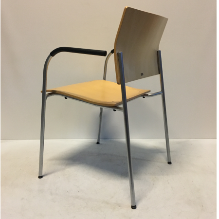 Thonet wachtkamerstoel hout Thonet wachtkamerstoel hout