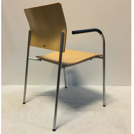 Thonet wachtkamerstoel hout Thonet wachtkamerstoel hout