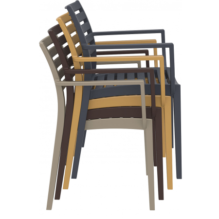 Siesta Artemis kantinestoel taupe Siesta Artemis kantinestoel taupe