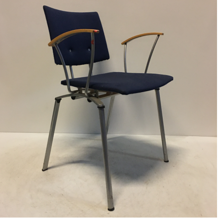 Wachtkamerstoel donkerblauw Wachtkamerstoel donkerblauw