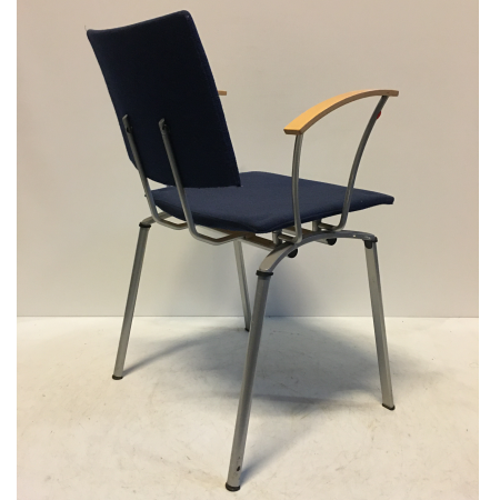 Wachtkamerstoel donkerblauw Wachtkamerstoel donkerblauw
