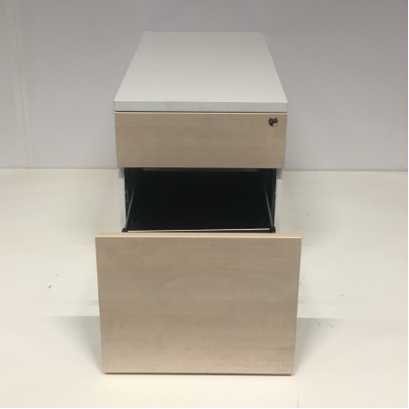 Ladeblok hout/wit Ladeblok hout/wit