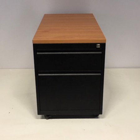 Ladeblok zwart/hout Ladeblok zwart/hout