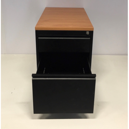 Ladeblok zwart/hout Ladeblok zwart/hout