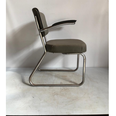 Vintage buizenframe stoel Vintage buizenframe stoel