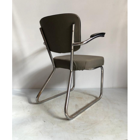 Vintage buizenframe stoel Vintage buizenframe stoel