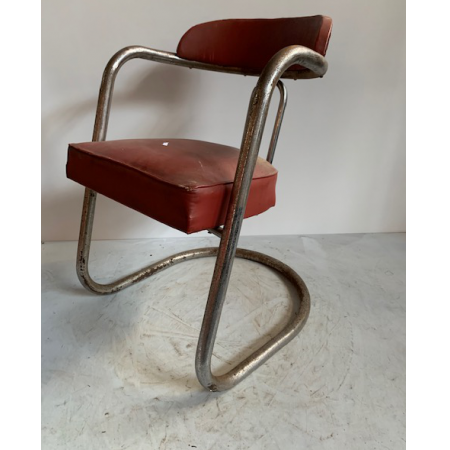 compact Pelmel Destructief Buizenframe vintage stoel