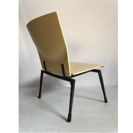 Ahrend blank houten bezoekersstoel Ahrend blank houten bezoekersstoel