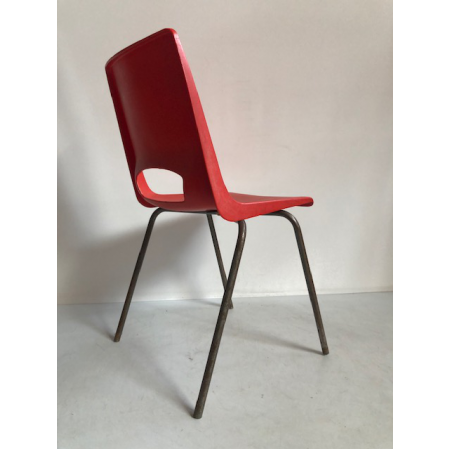 Philippus Potter vintage stoel rood 1967 model pp 504090 Philippus Potter vintage stoel rood 1967 model pp 504090