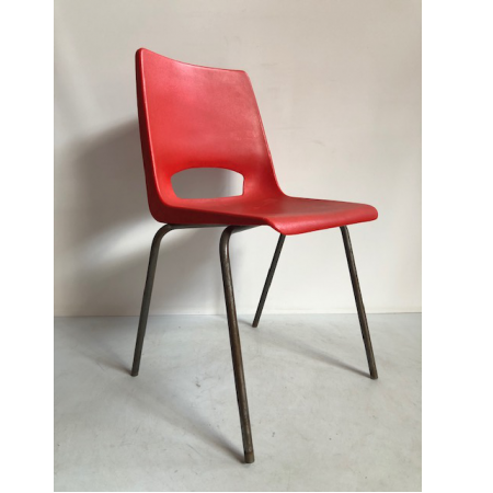 Philippus Potter vintage stoel rood 1967 model pp 504090 Philippus Potter vintage stoel rood 1967 model pp 504090