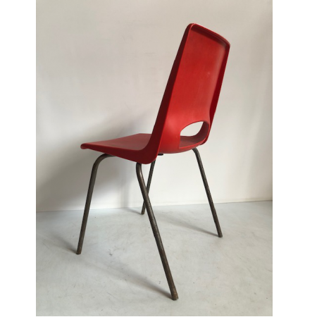 Philippus Potter vintage stoel rood 1967 model pp 504090