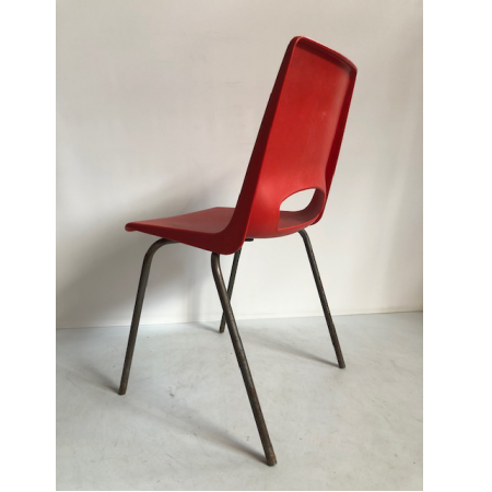 Philippus Potter vintage stoel rood 1967 model pp 504090 Philippus Potter vintage stoel rood 1967 model pp 504090