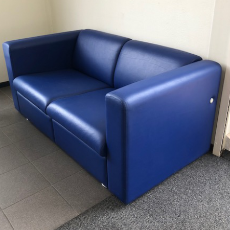 Artifort C691 design bank & fauteuil blauw