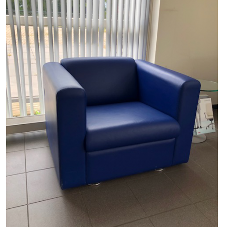 Artifort C691 design bank & fauteuil blauw