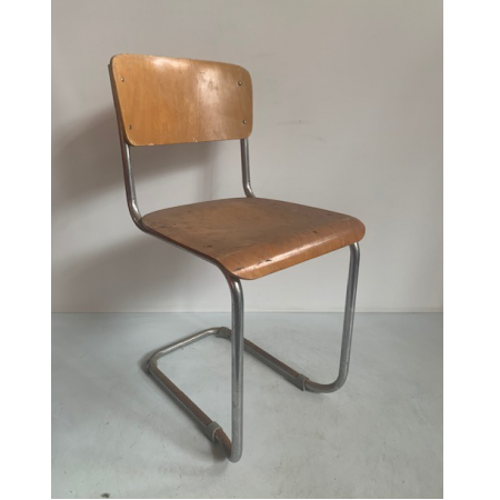 Gispen vintage buizenframestoel Gispen vintage buizenframestoel