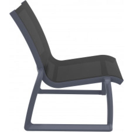 Siesta Pacific Lounge Chair donkergrijs - zwart Siesta Pacific Lounge Chair donkergrijs - zwart