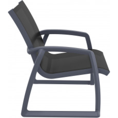 Siesta Pacific Lounge Armchair Donkergrijs - Zwart Siesta Pacific Lounge Armchair Donkergrijs - Zwart