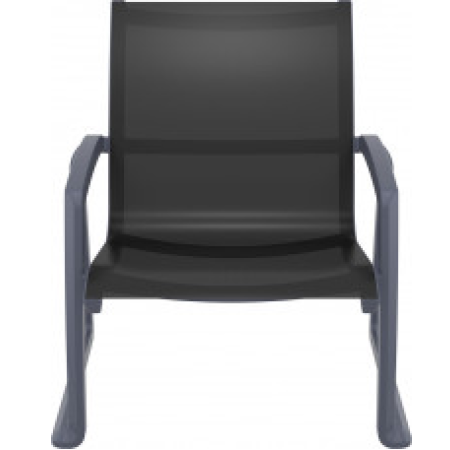 Siesta Pacific Lounge Armchair Donkergrijs - Zwart Siesta Pacific Lounge Armchair Donkergrijs - Zwart