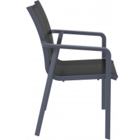 Siesta Pacific Armchair Donkergrijs - Zwart Siesta Pacific Armchair Donkergrijs - Zwart