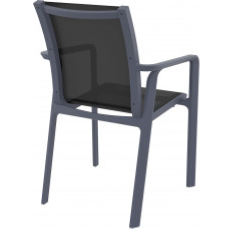 Siesta Pacific Armchair Donkergrijs - Zwart Siesta Pacific Armchair Donkergrijs - Zwart