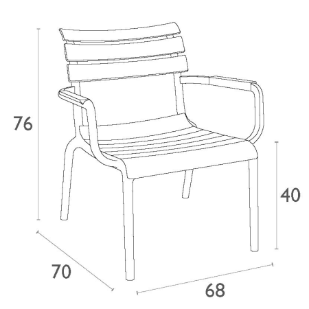 Siesta Paris Lounge Armchair olijfgroen Siesta Paris Lounge Armchair olijfgroen