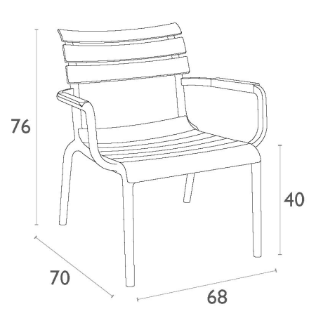 Siesta Paris Lounge Armchair Taupe Siesta Paris Lounge Armchair Taupe