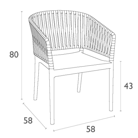 Siesta Portofino Armchair marsala