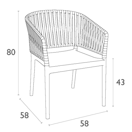 Siesta Portofino Armchair taupe