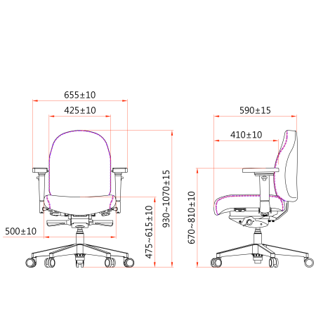 Therapod® X Compact - Fenice 601 lichtgrijs (wolvilt)