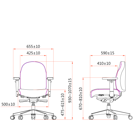 Therapod® X Compact - Fenice 602 middengrijs (wolvilt)