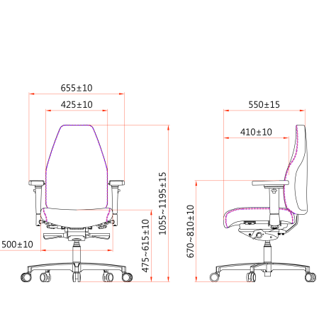 Therapod® X Standaard – in Fenice 601 lichtgrijs (wolvilt)