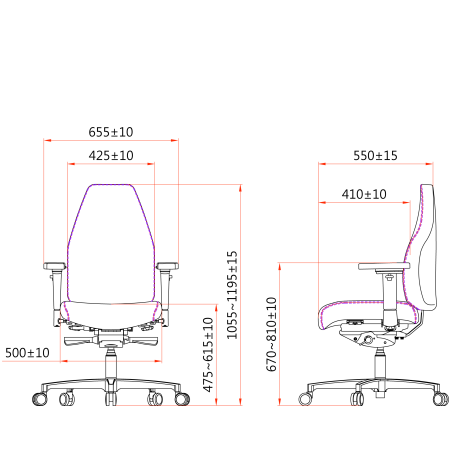 Therapod® X Standaard – in Fenice 651 zwart (wolvilt)