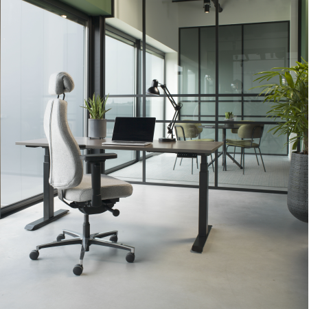Therapod® X HR bureaustoel – in Fenice 601 lichtgrijs (wolvilt) Therapod® X HR bureaustoel – in Fenice 601 lichtgrijs (wolvilt)