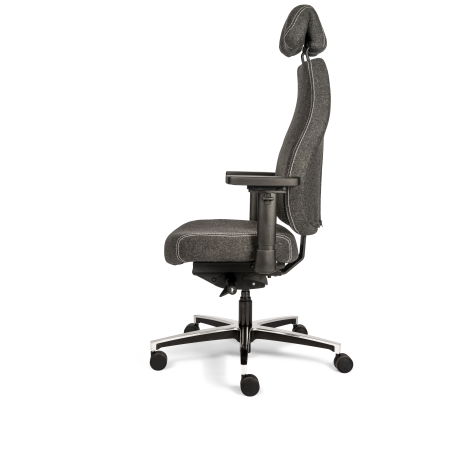 Therapod® X HR bureaustoel – in Fenice 603 donkergrijs (wolvilt)