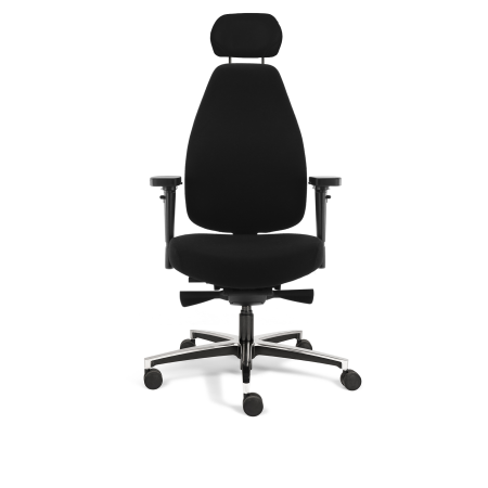 Therapod® X HR bureaustoel – in Fenice 651 zwart (wolvilt)