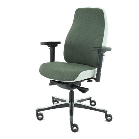 Therapod® X2 bureaustoel - olijfgroen/grijs