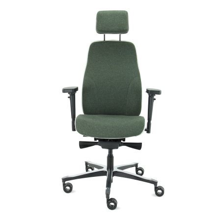 Therapod® X2 HR bureaustoel - olijfgroen/grijs