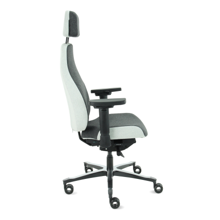 Therapod® X2 HR bureaustoel - middengrijs/grijs