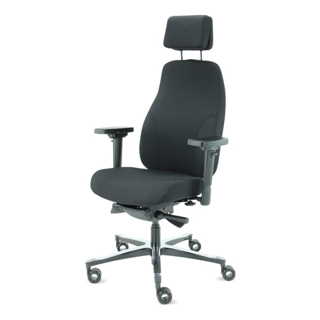 Therapod® X2 HR bureaustoel - Mirage zwart