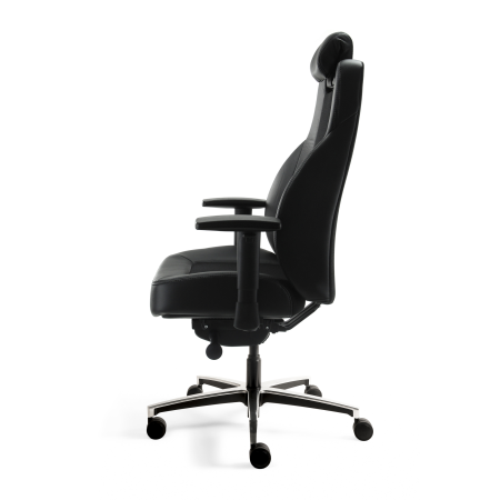 B1 24-uur stoel - Mix van Mirage stof en leder - zwart B1 24-uur stoel - Mix van Mirage stof en leder - zwart