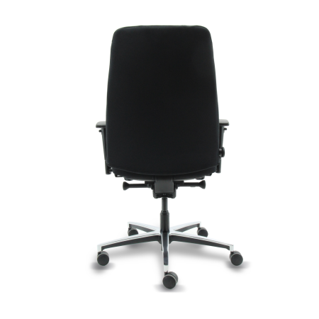 B1 bureaustoel – middelhoge rug, Mirage stof zwart B1 bureaustoel – middelhoge rug, Mirage stof zwart