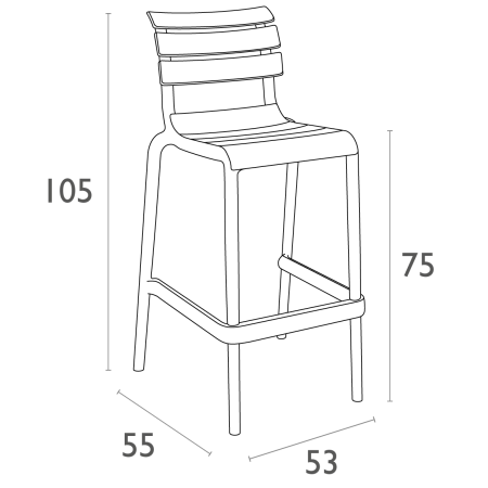 Siesta Helen Bar 75 Taupe