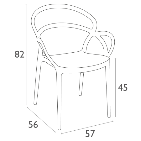 Siesta Mila stoel Taupe